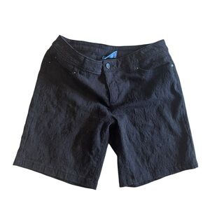 Simply Vera Vera Wang Black Jean Shorts Tailored Fit